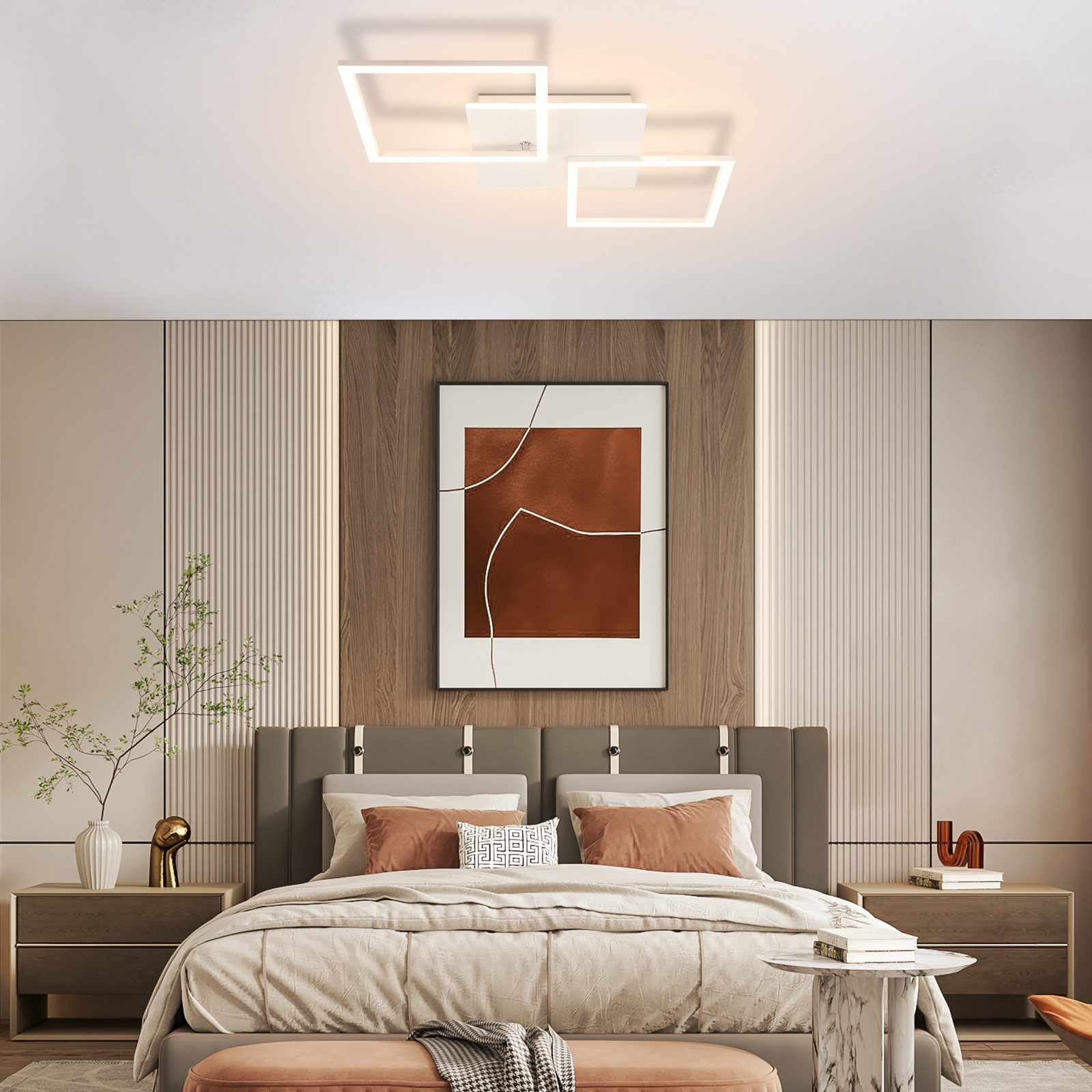 Nettlife plafon de techo LED blanca 62.8x29.5