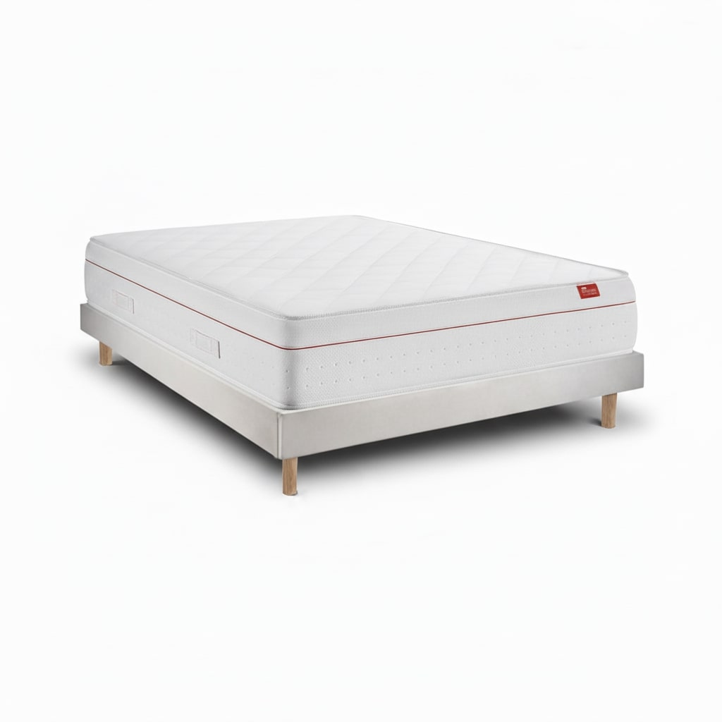 Sommier deluxe ortopédico 200x180 cm, muelles ensacados, altura 57 cm