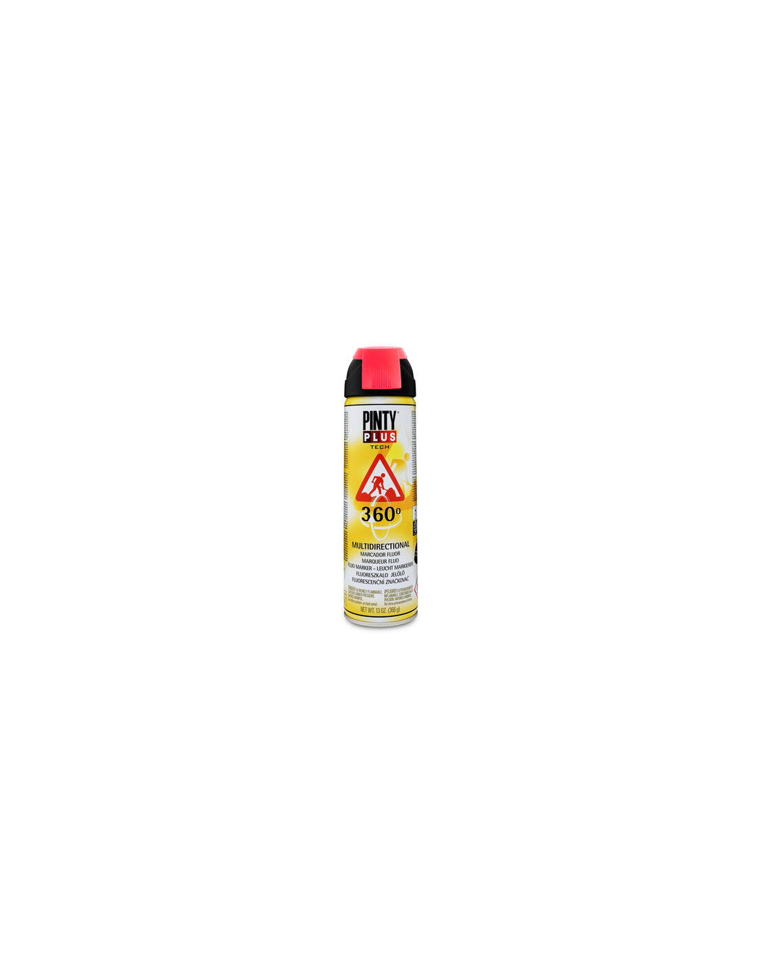 Spray marcador fluor 360º rojo 500 ml