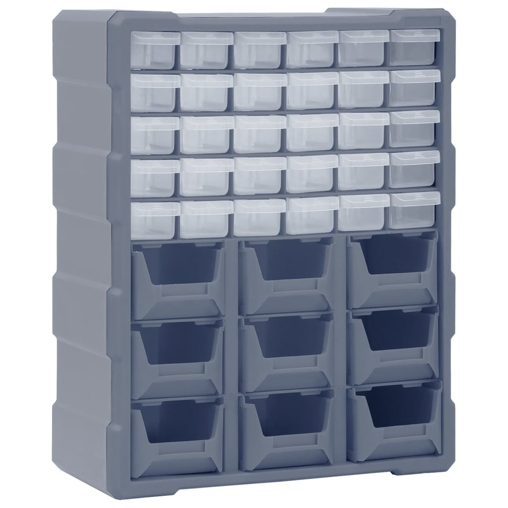vidaXL organizador multicajones con 39 cajones 38x16x47 cm
