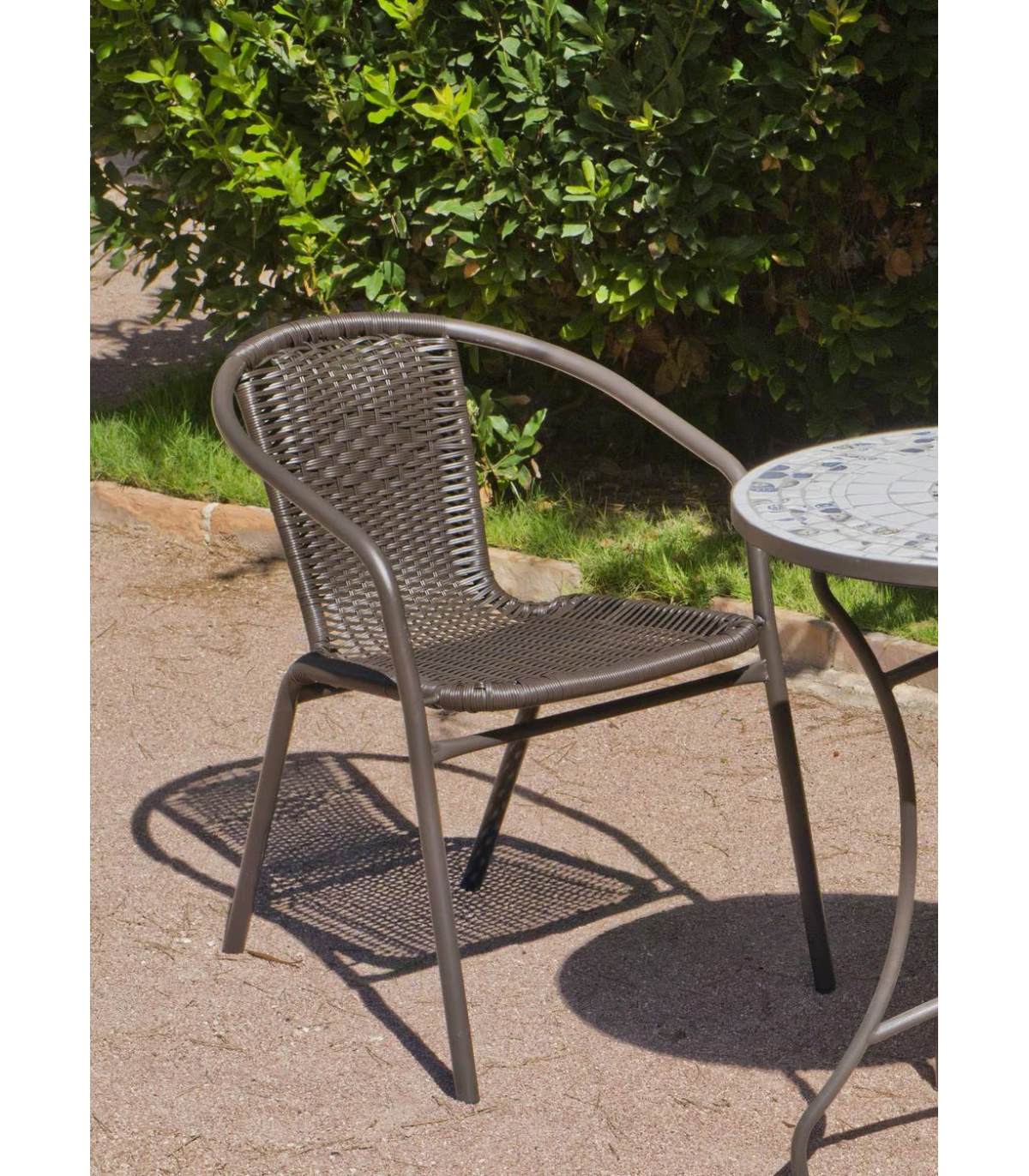 Pack 2 sillones terraza jardín apilables y resistentes