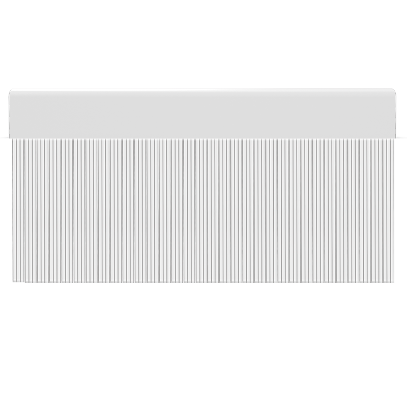 Cortina para puertas de PVC stripe blanco con gris / 120 x 220