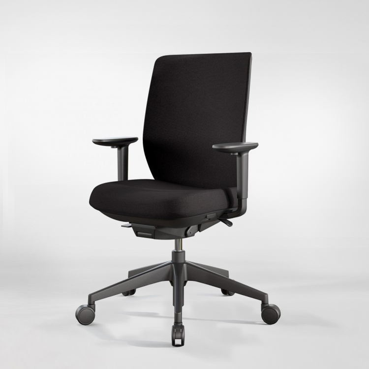 Actiu trim tapizada silla profesional carbon black - sin cabezal, 2 d