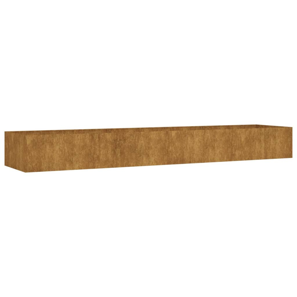 vidaXL jardinera acero corten 360x80x40 cm