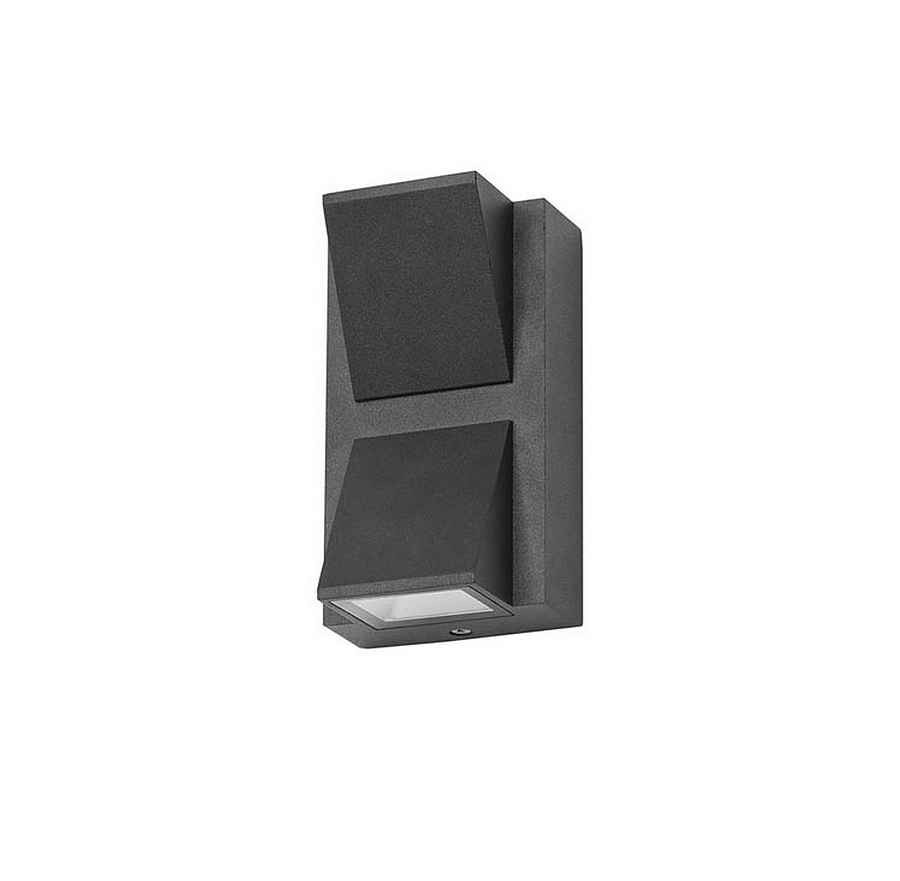 Aplique IP54 modelo Loyd Double Emission LED Negro FORLIGHT