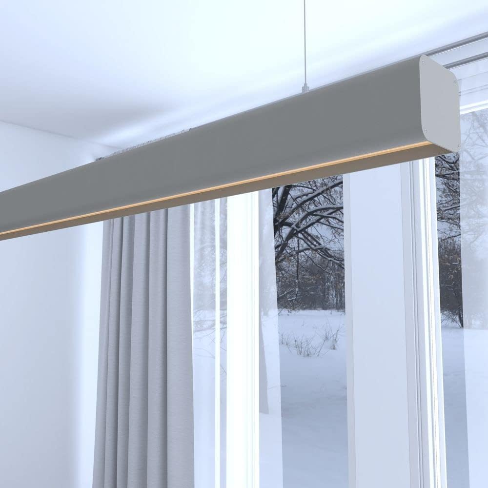 Lámpara lineal techo colgante gris 0,5 m - luz cálida 2700k