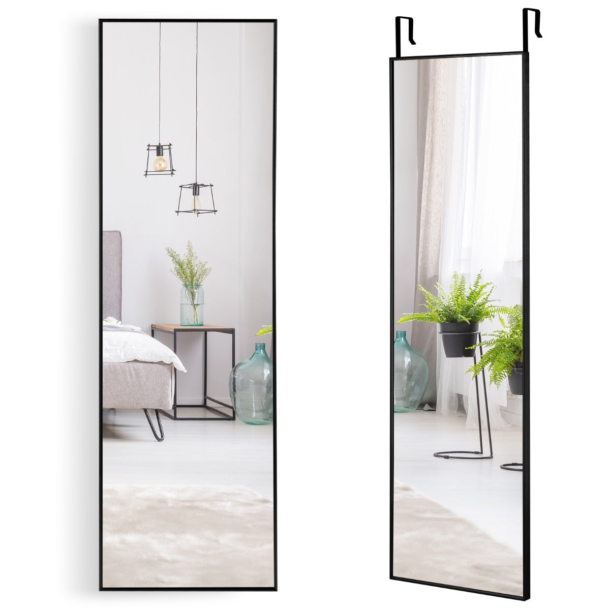 Espejo de pared rectangular 120 x 37 cm con