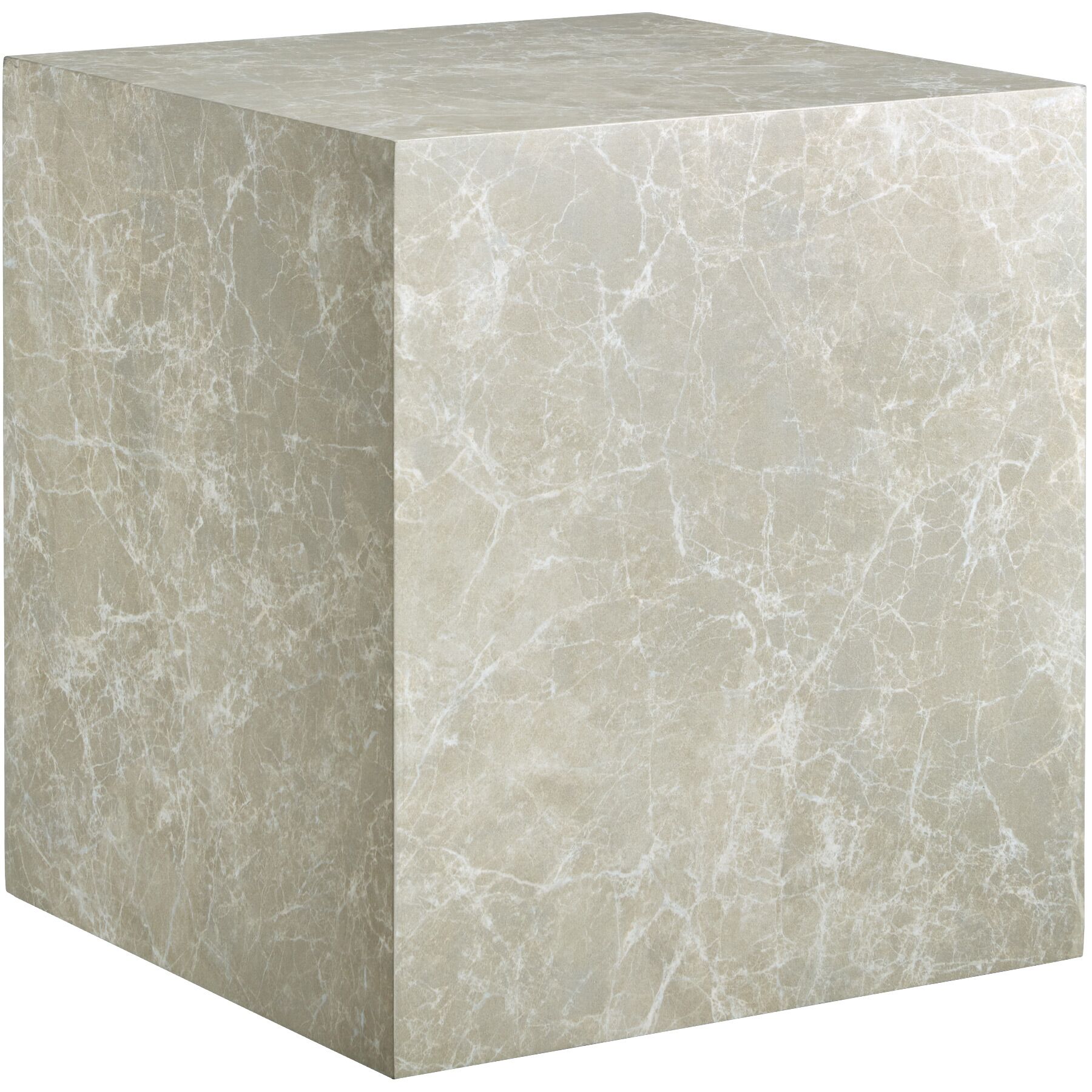Mesa de centro, mdf aspecto travertino, carga 45 kg, 45x45x50 cm, gris