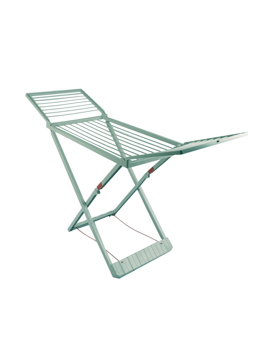 Plegable | verde | tendedero plegable de resina con alas, 20m | incluye 20