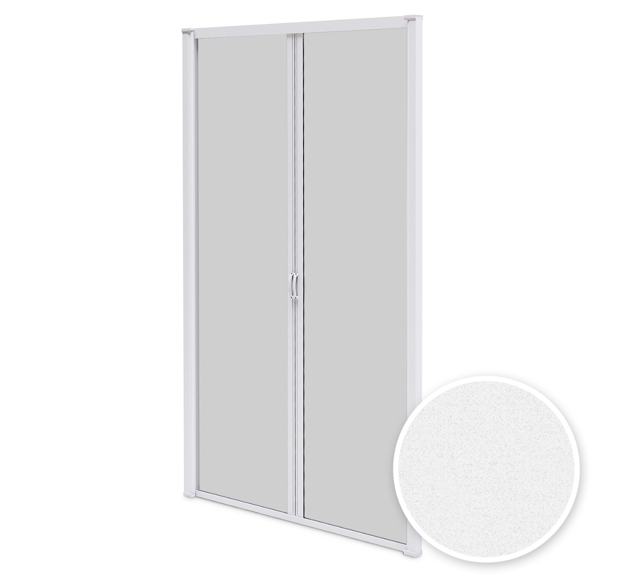 Mosquitera corredera para puerta 240x230 cm - blanco texturado