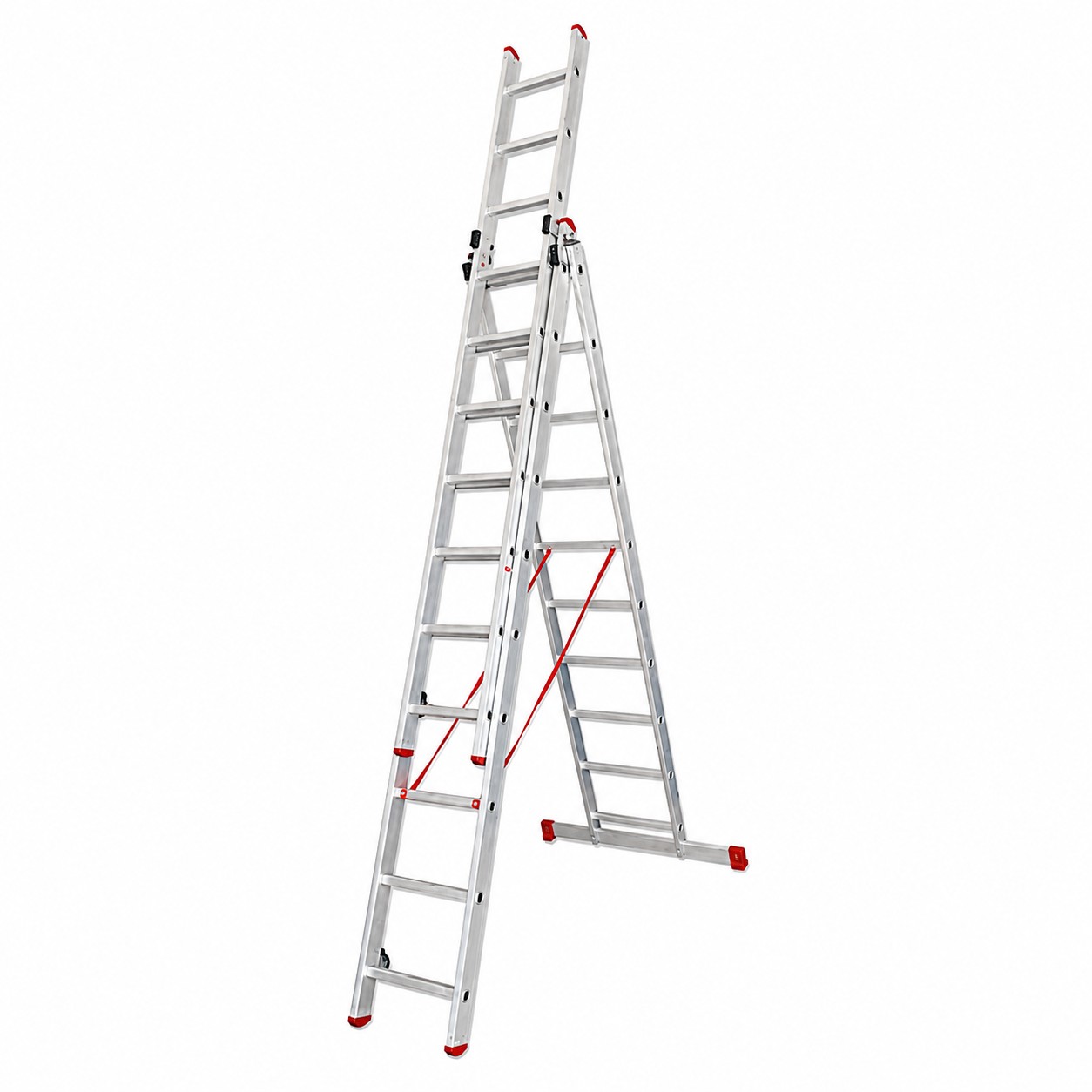 Escalera transformable triple plus tr3-plus-4.0 de 14x3 peldaños