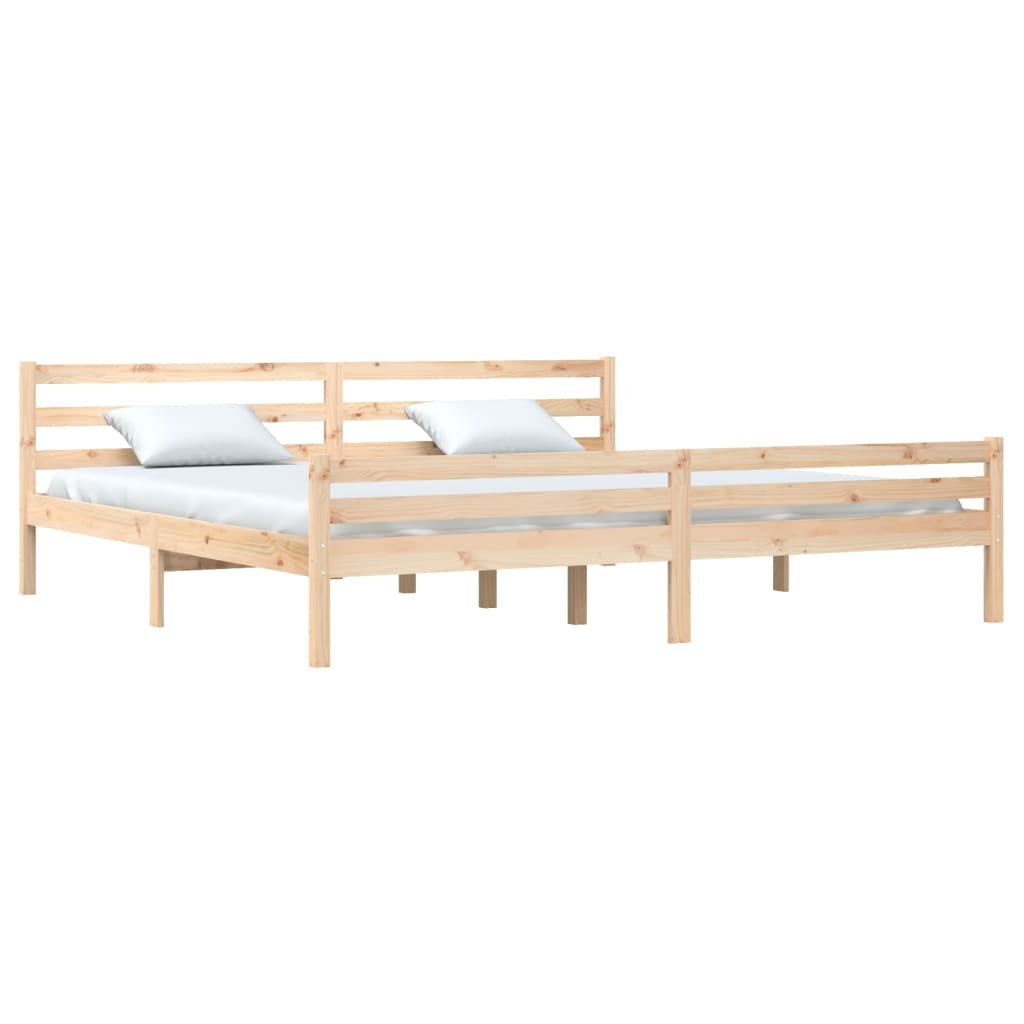vidaXL estructura de cama sin colchón madera maciza 200x200 cm