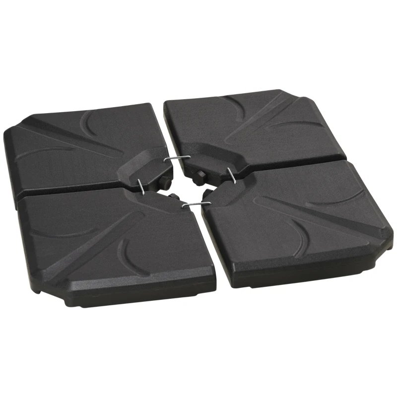 Base para sombrilla 103x103x8.3 cm hdpe Outsunny