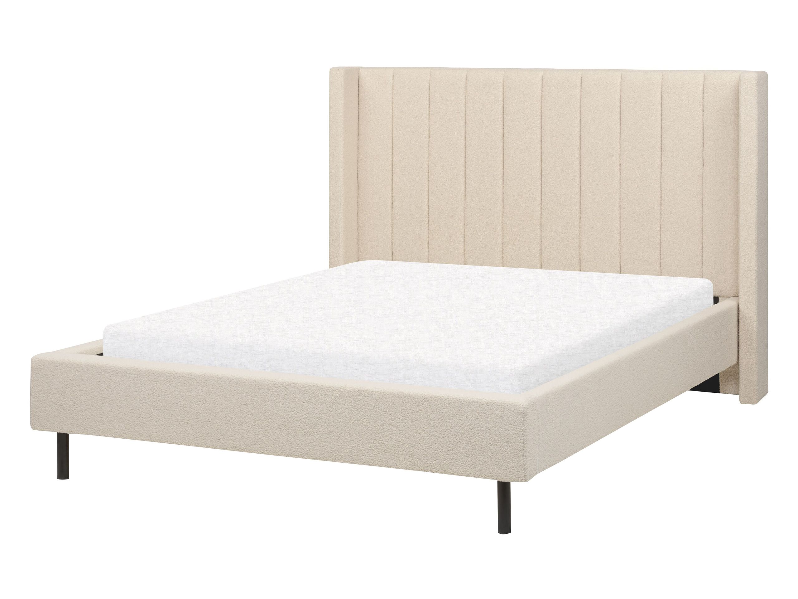 Cama bouclé villette 140 x 200 cm beige