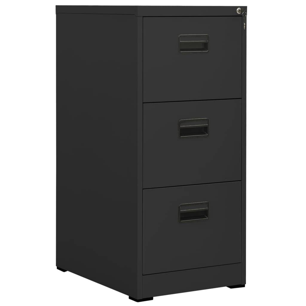 vidaXL armario archivador de acero antracita 46x62x102,5 cm