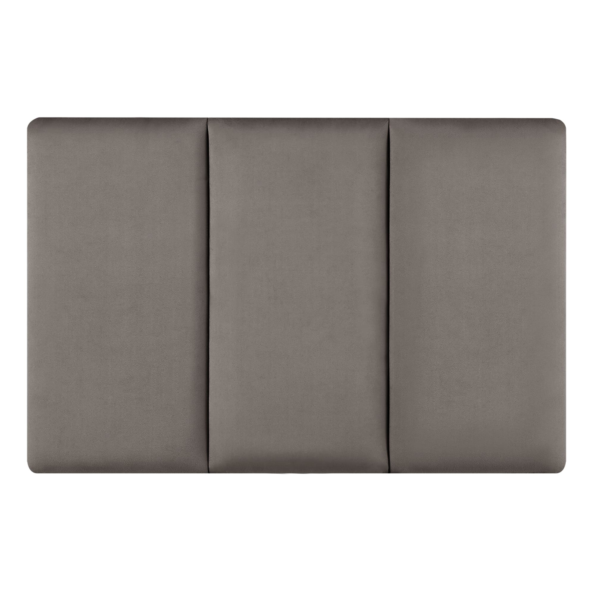 Set de 3 paneles de pared carpino terciopelo 60x30cm gris oscuro [neu.haus]