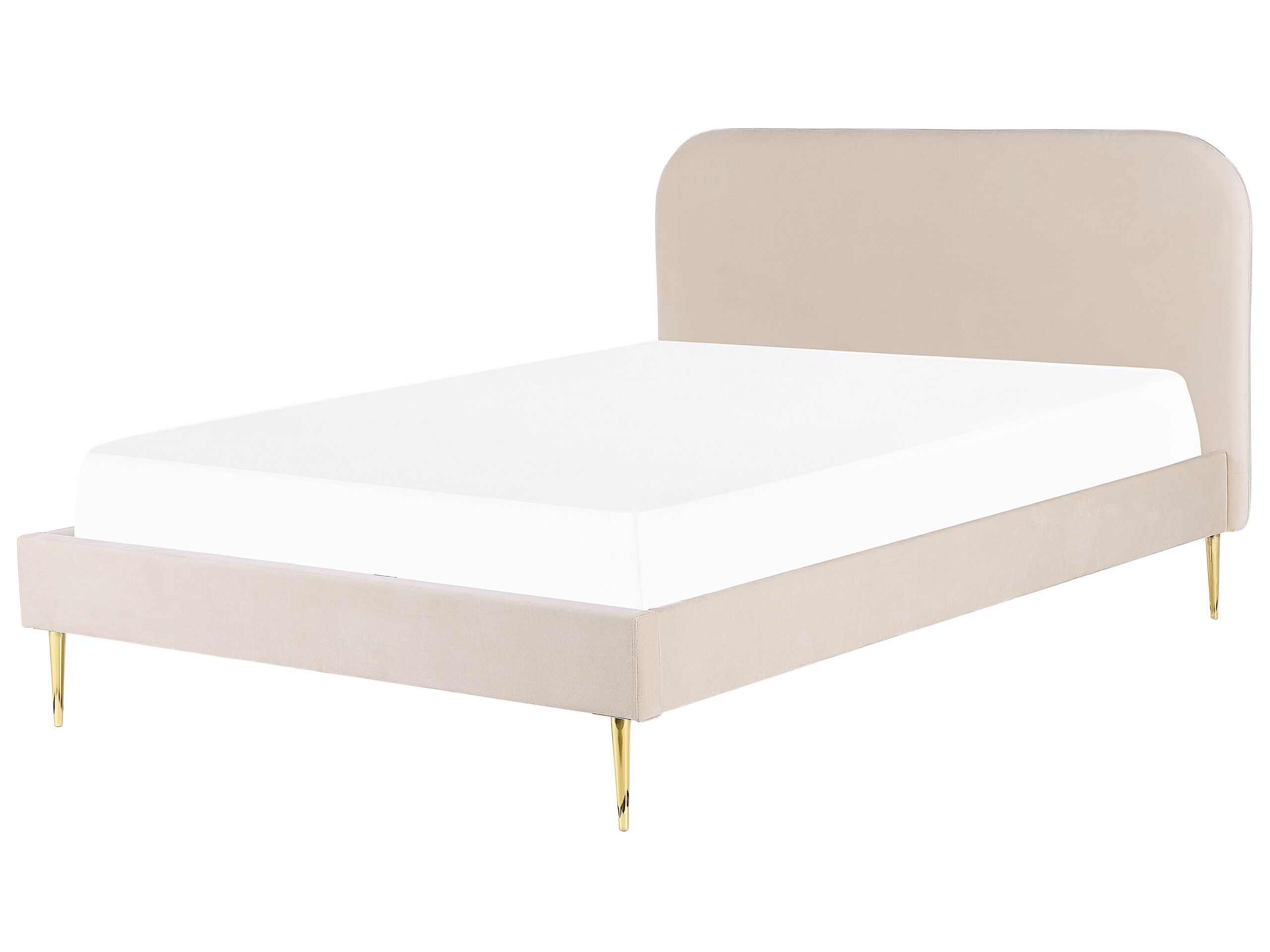Cama terciopelo flayat 180 x 200 cm beige claro
