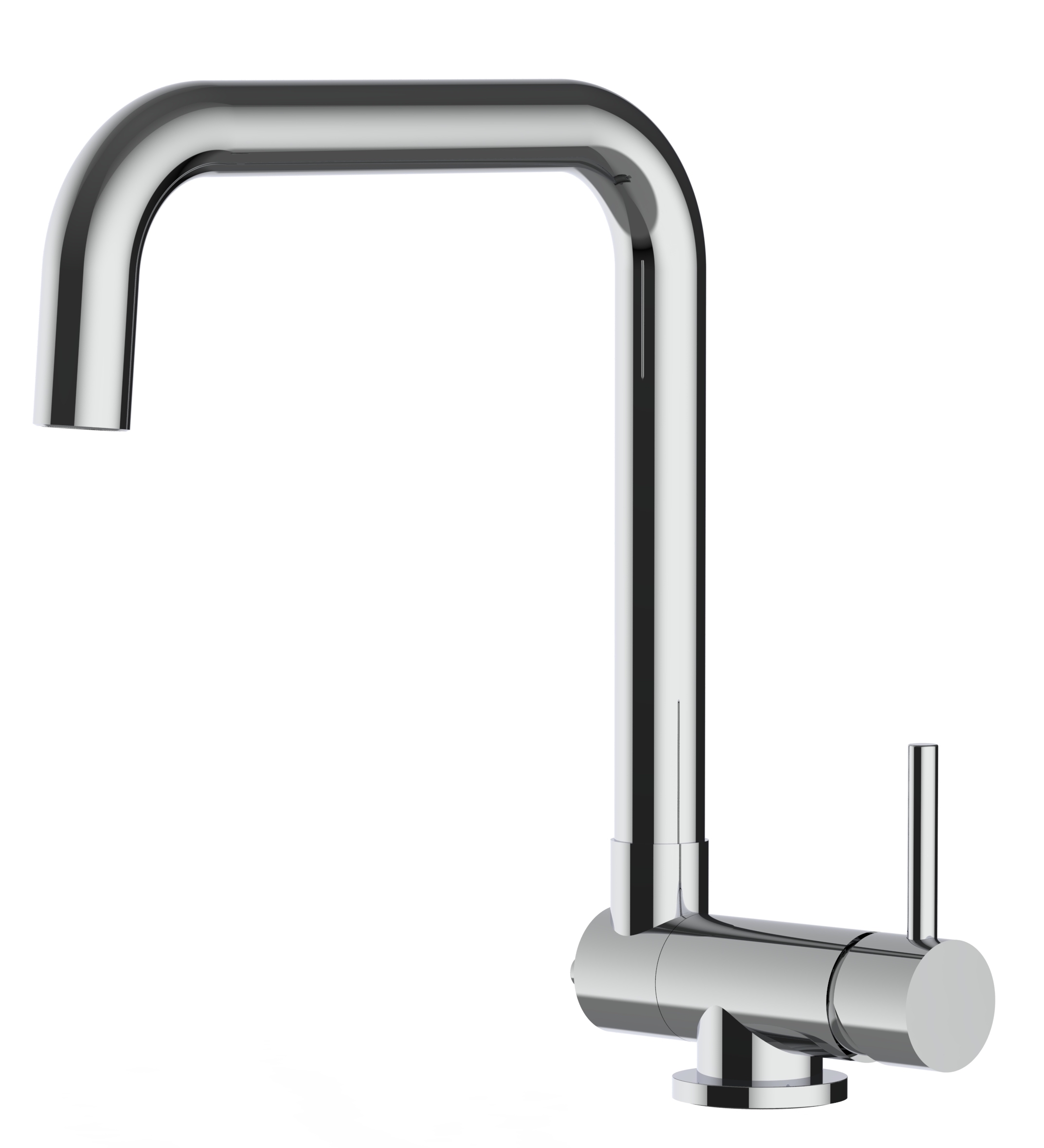 Grifo cocina abatible 4,5cm monomando cromado caño N giratorio