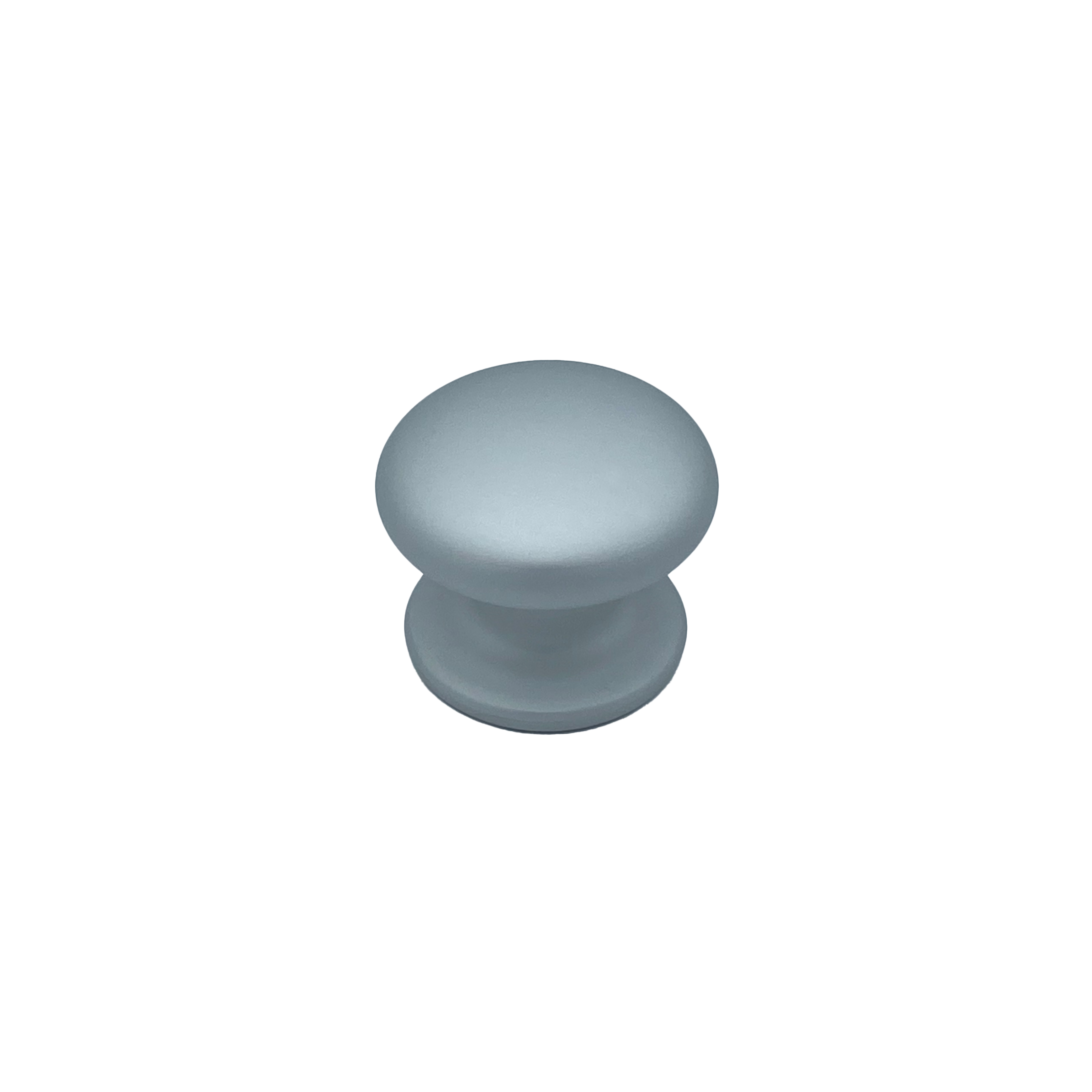 Pomo fijo, lote de 6, tirador de puerta d: 70 mm, en aluminio, gris plata