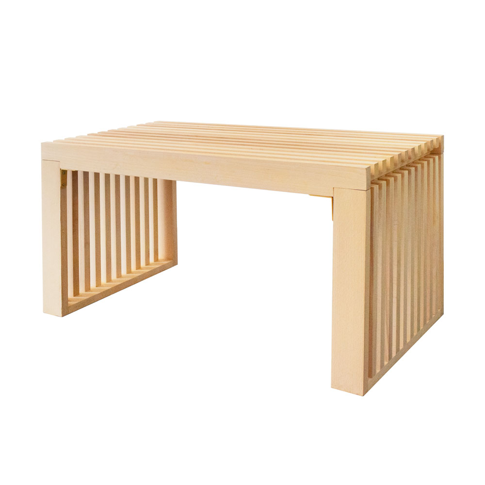 Banco de madera lora natural - 78 cm