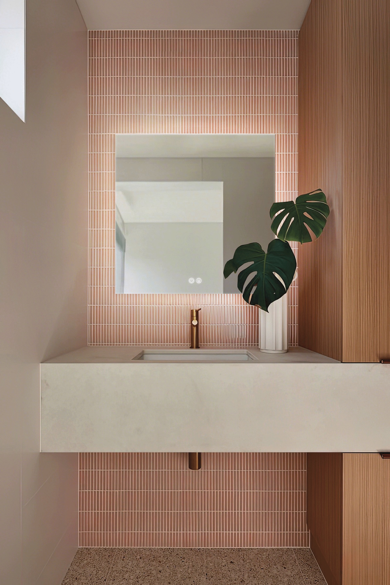 Espejo de baño calma plus 120x80, app y antivaho