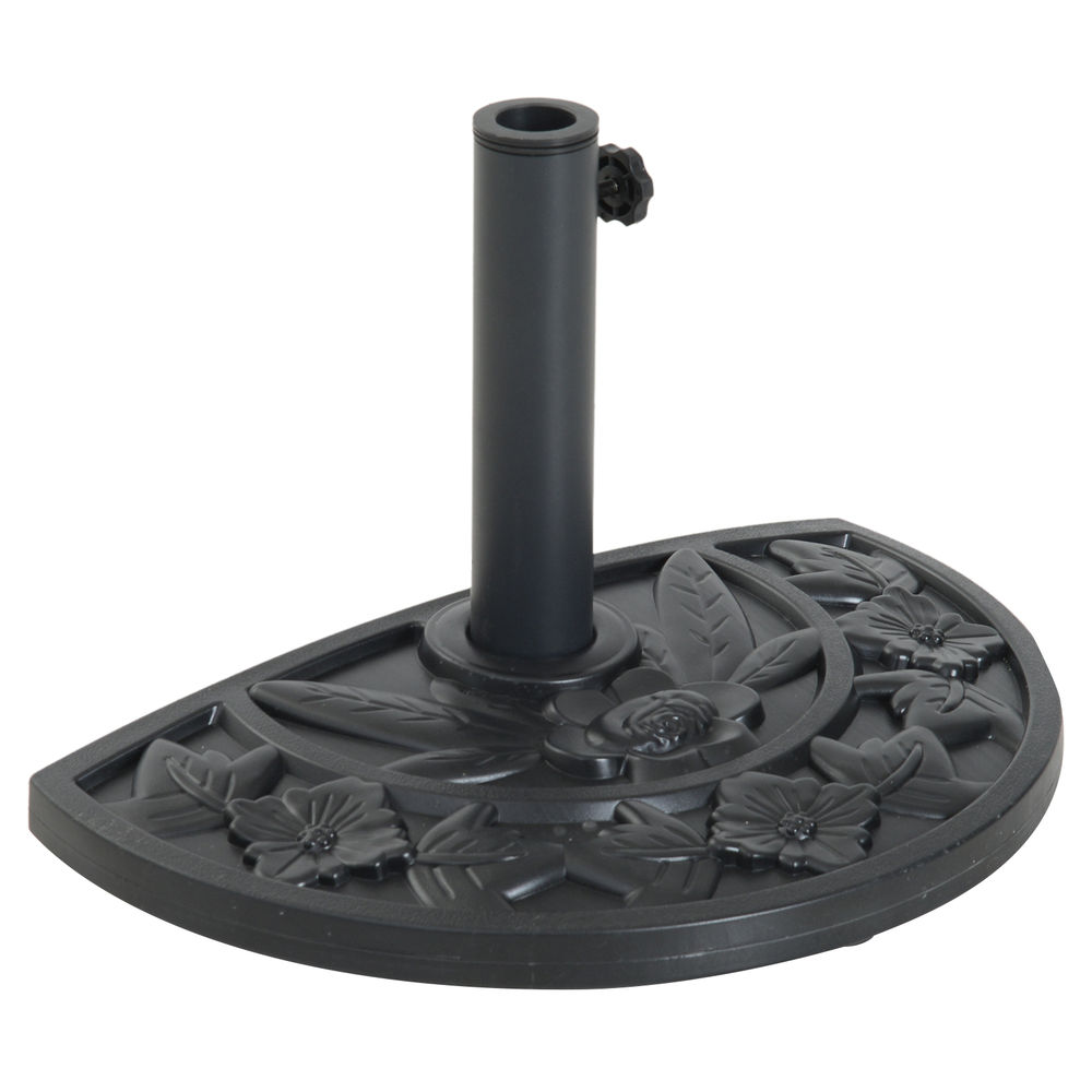 Base de sombrilla 50x32x32 cm hdpe y cemento Outsunny