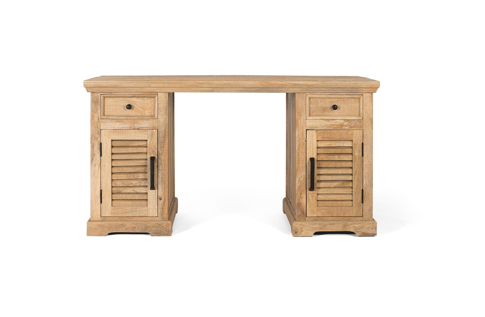Escritorio venecia de madera de mango en color natural 145 cm