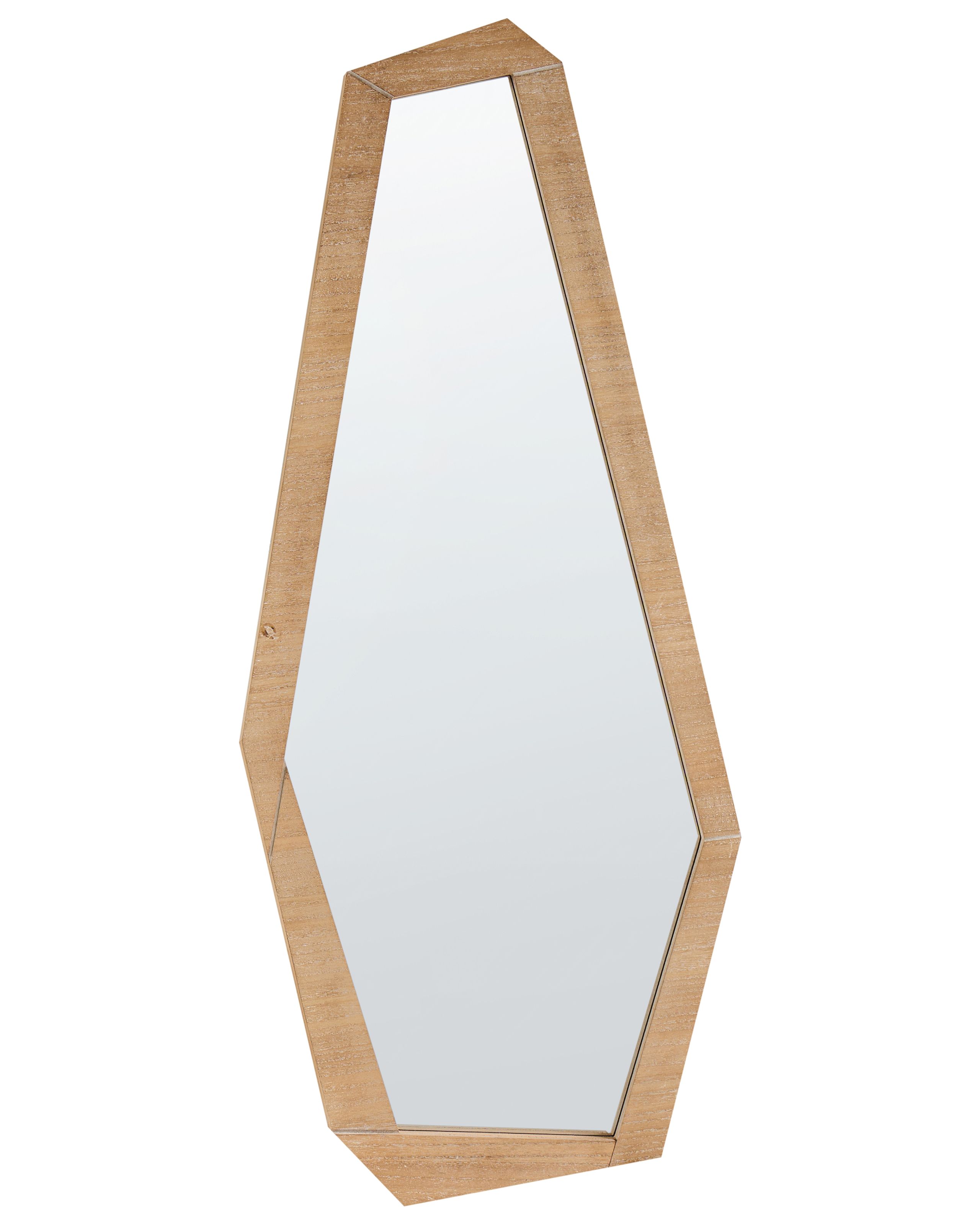 Espejo de pared chanu 44 cm 104 cm marrón claro
