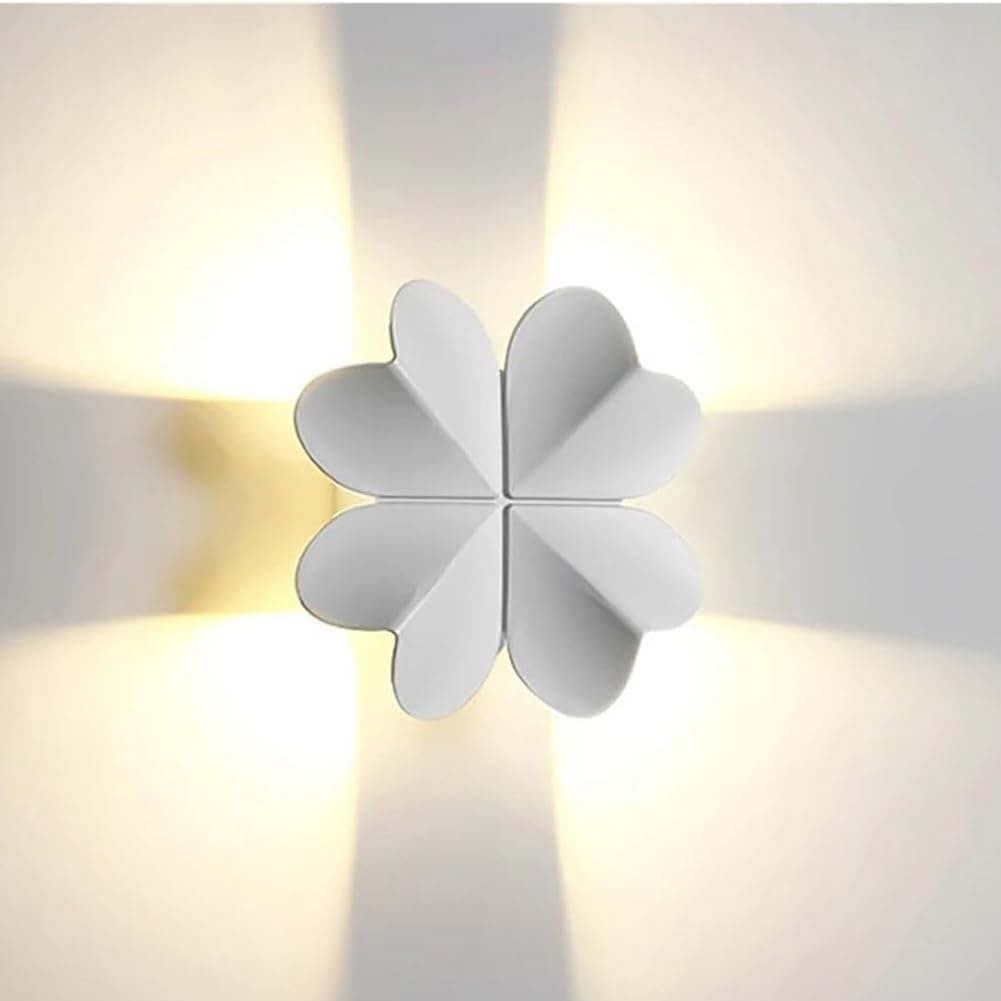 Aplique de pared interior y exterior impermeable 6000 k blanco