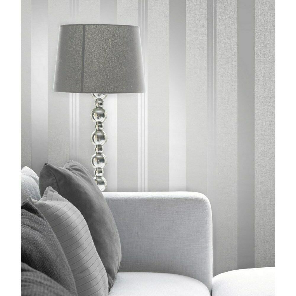 Papel pintado gaulan rayas desiguales metalizadas lujoso textura 5.23m²