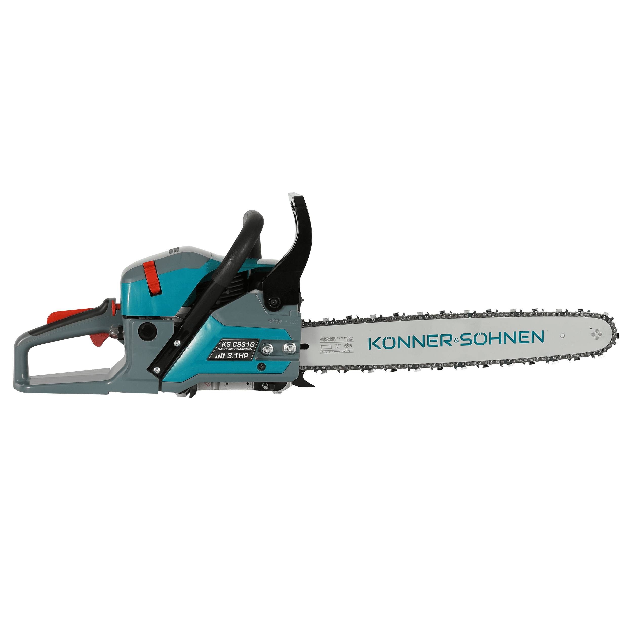 Motosierra de gasolina Könner & Söhnen® 45 cm 2.3 kW KS CS31G-18