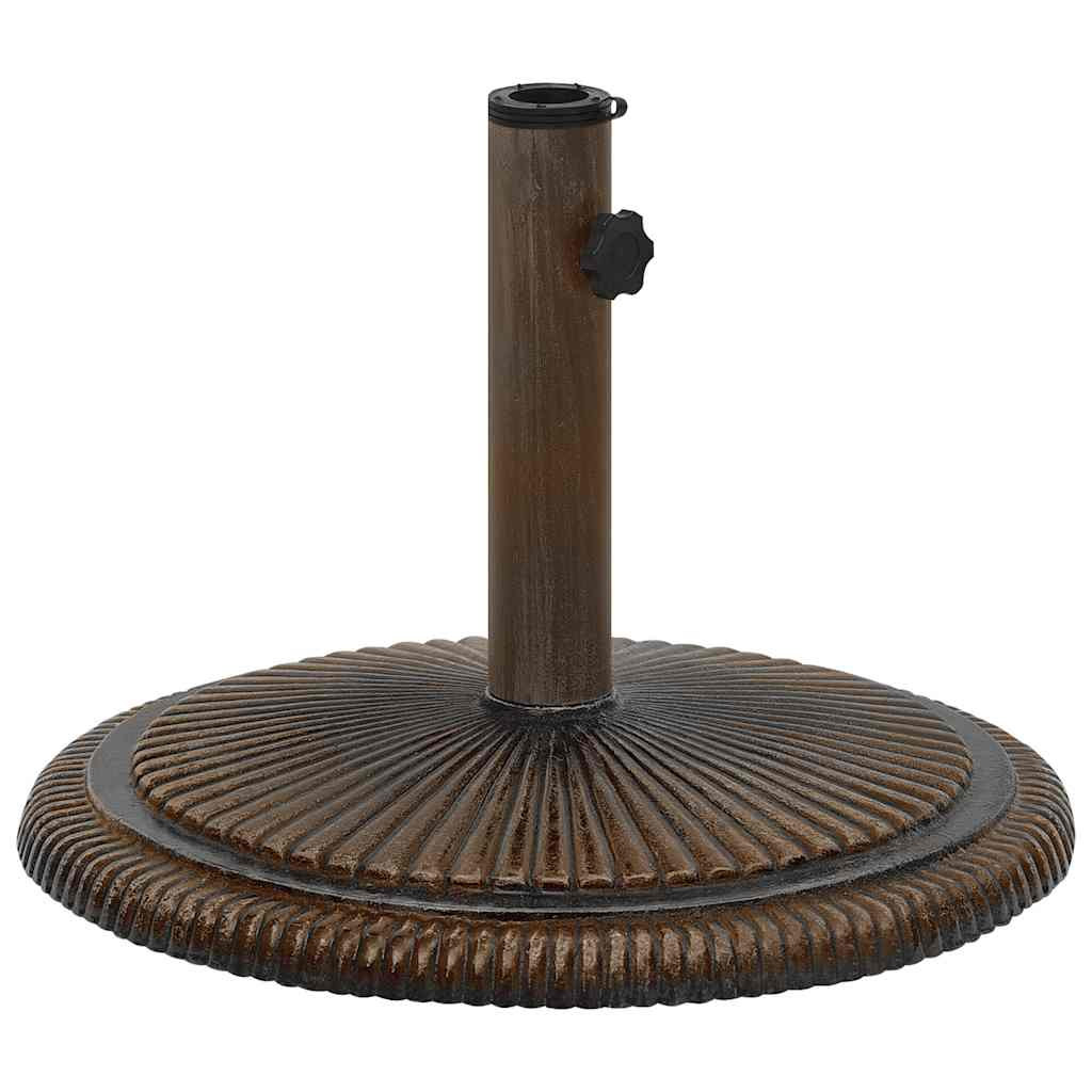 vidaXL base de sombrilla de hierro fundido bronce 45x45x30 cm