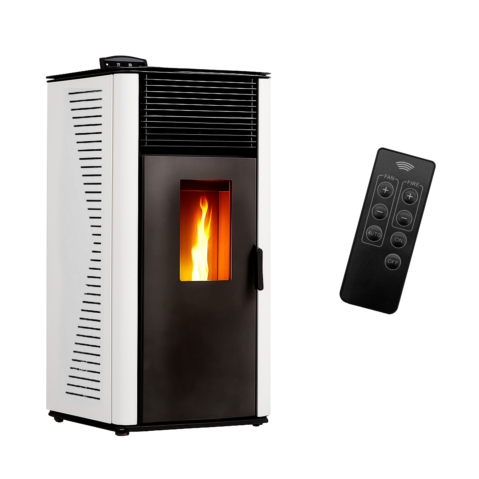Estufa de pellets de aire anita 15 kw sannover blanco