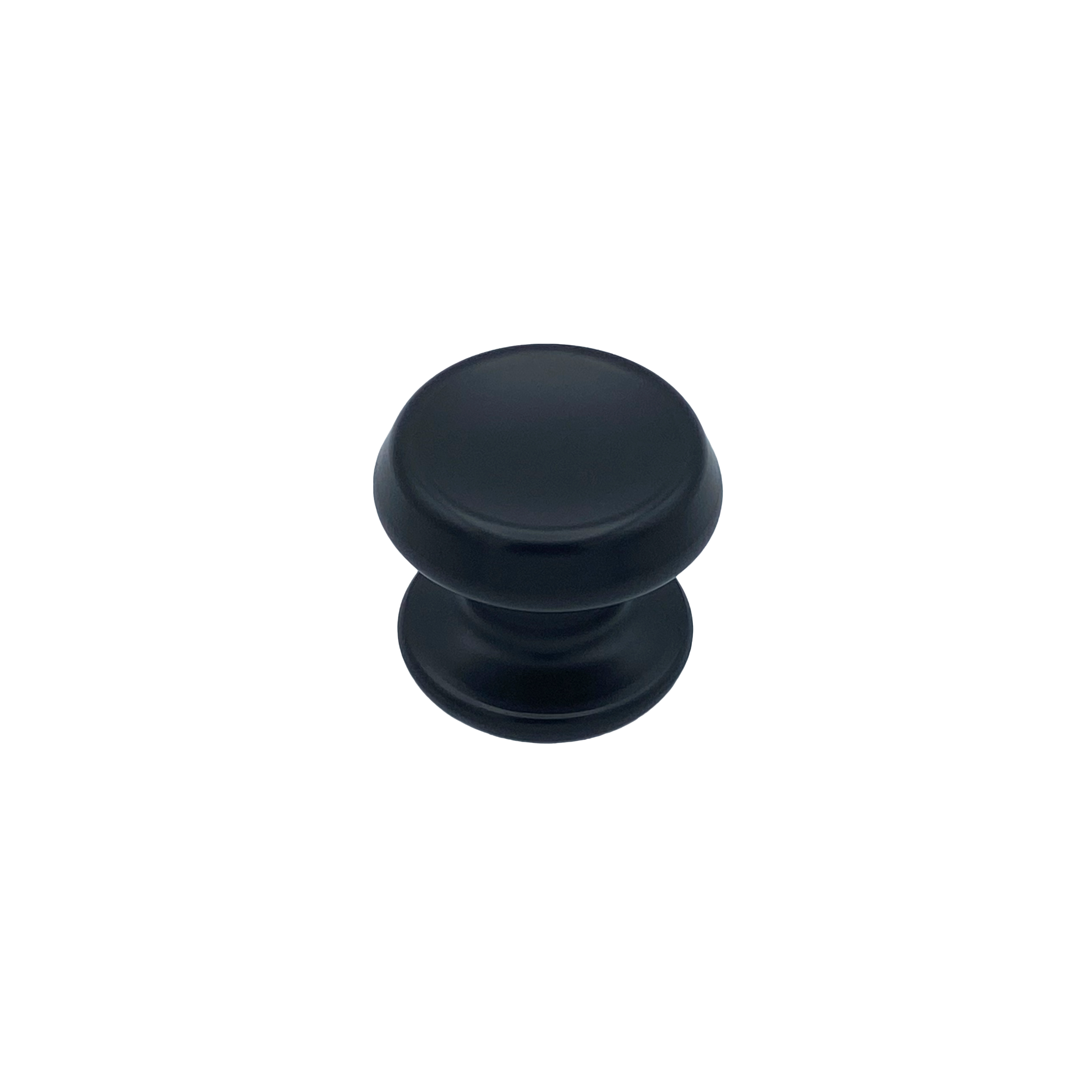 Pomo fijo para puerta, d: 70 mm, aluminio, negro, fijación rápida