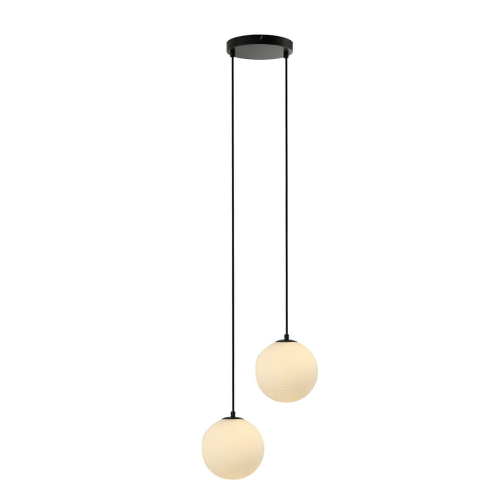 Lámpara colgante de cristal suna - 2 luces