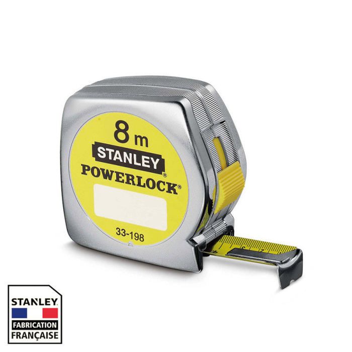 Cinta métrica powerlock classic stanley - 8 m x 25 mm - 1-33-198