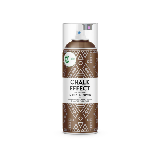 Spray pintura tiza chalk effect ultra mate 400 ml (khaki brown 23)