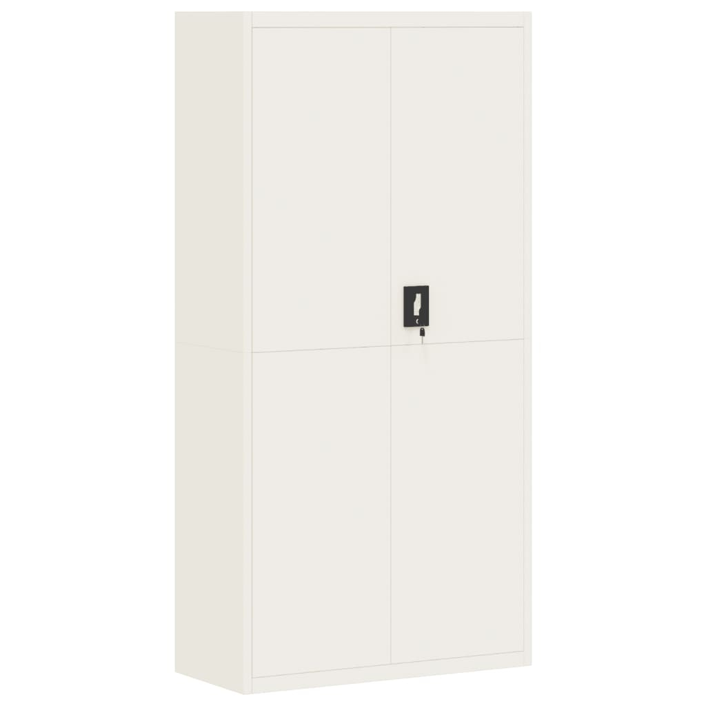 vidaXL armario archivador de acero blanco 90x40x180 cm