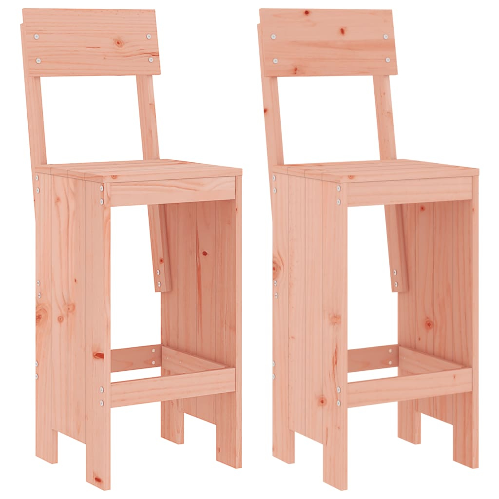 vidaXL taburetes de cocina 2 uds madera abeto douglas 40x48,5x115,5 cm