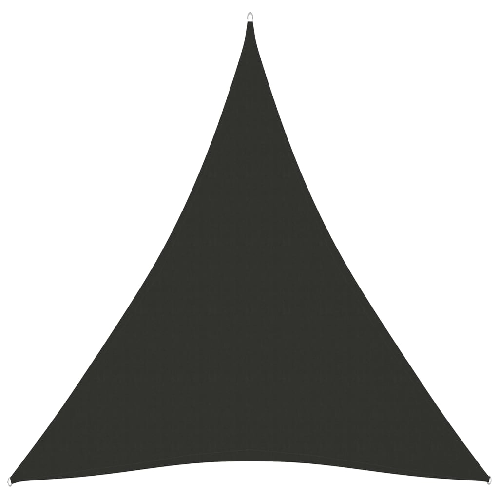 vidaXL toldo de vela triangular tela oxford gris antracita 4x5x5 m