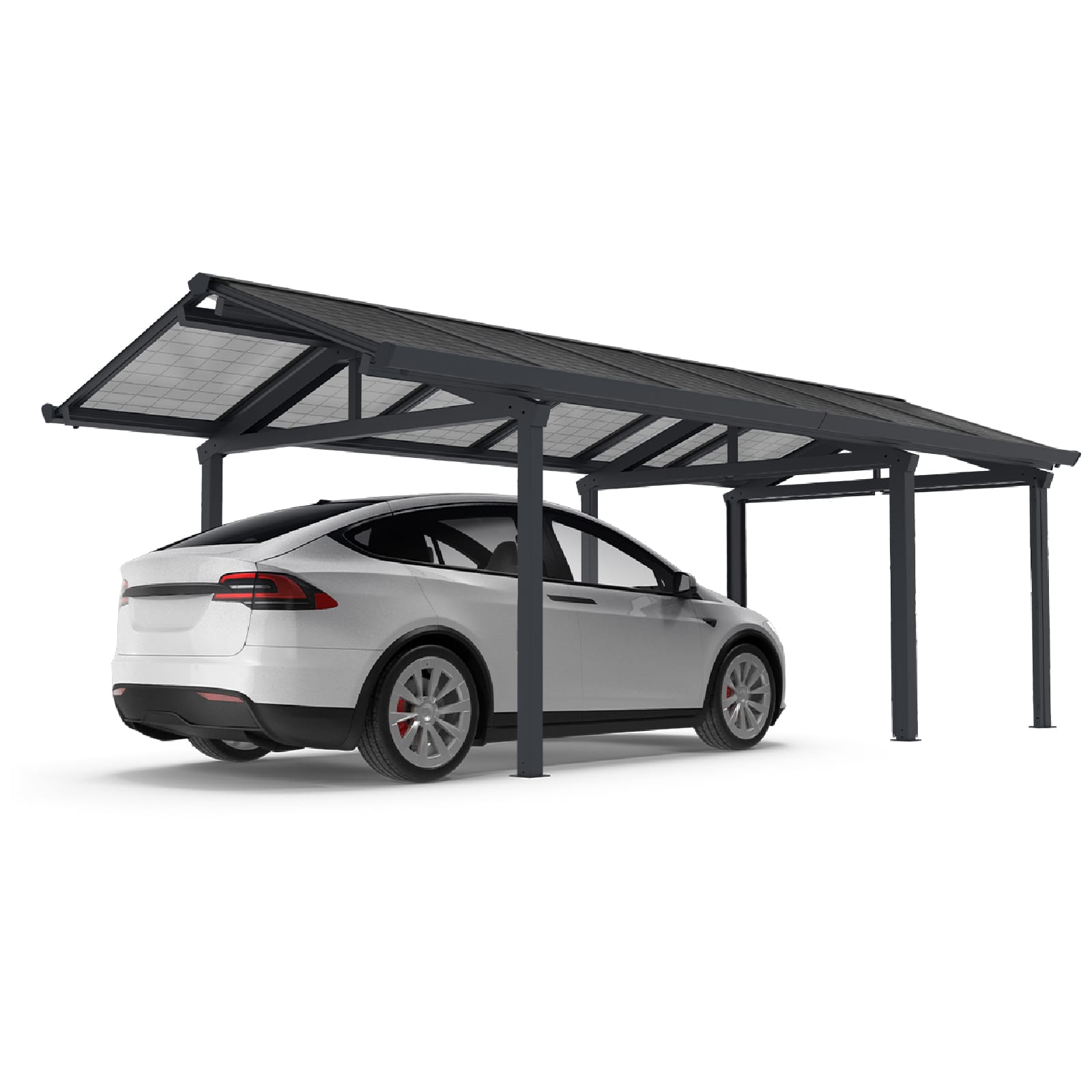Marquesina solar Gardiun techno becquerel i 340x712x277 cm cochera | panele