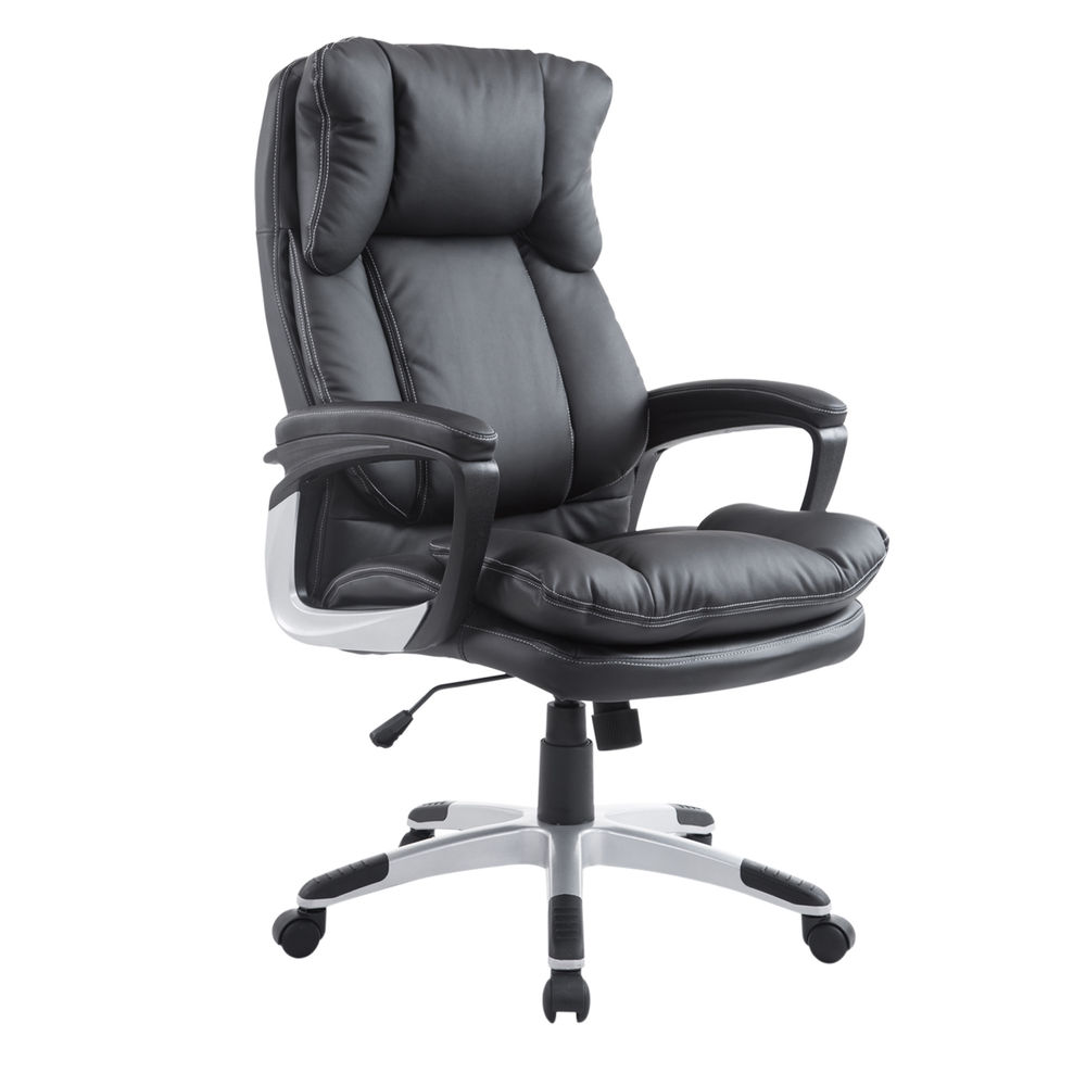 Silla de oficina 66x71x120.5 cm pu, PVC, esponja, barra de gas Homcom