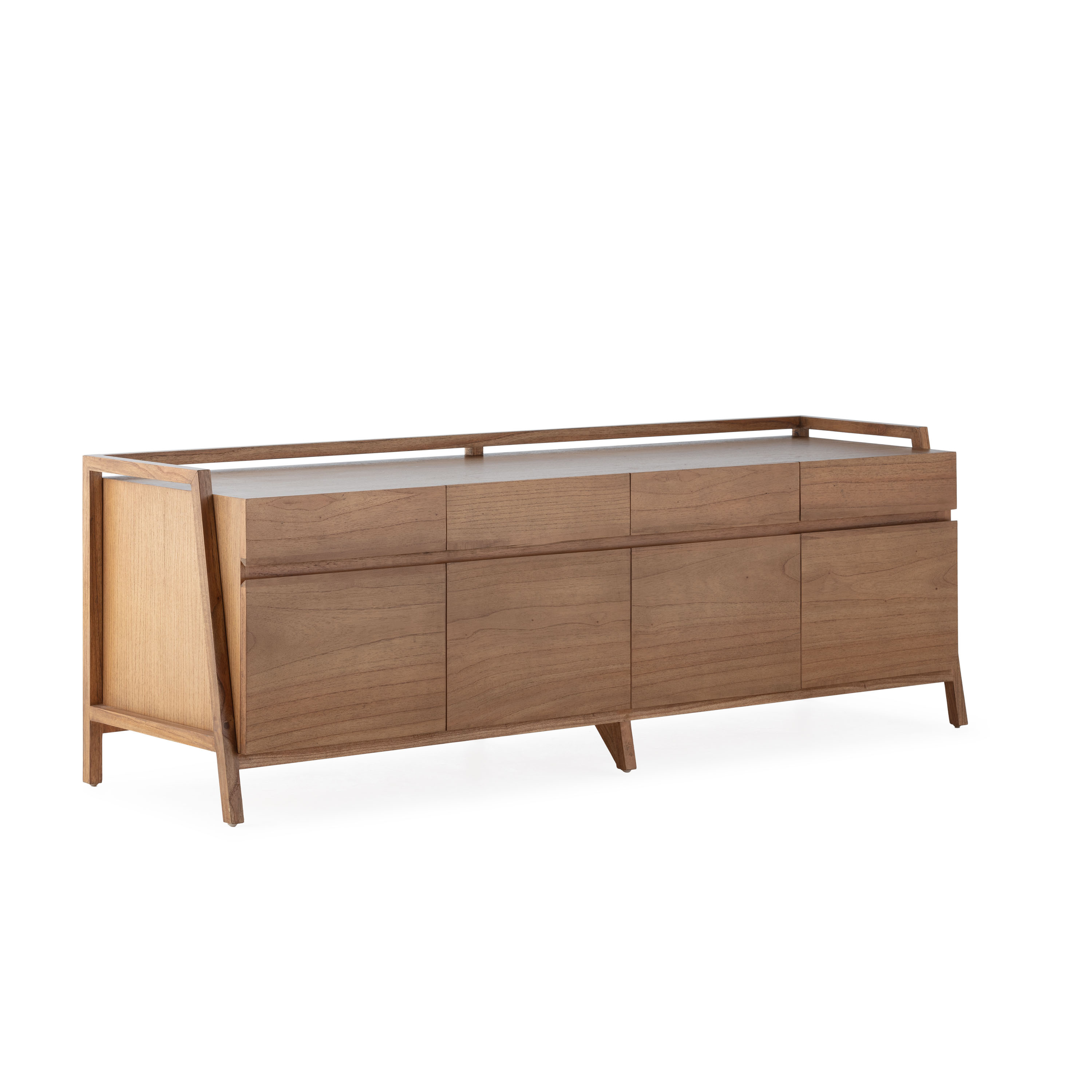 Aparador 180x50x62 madera color marron miel