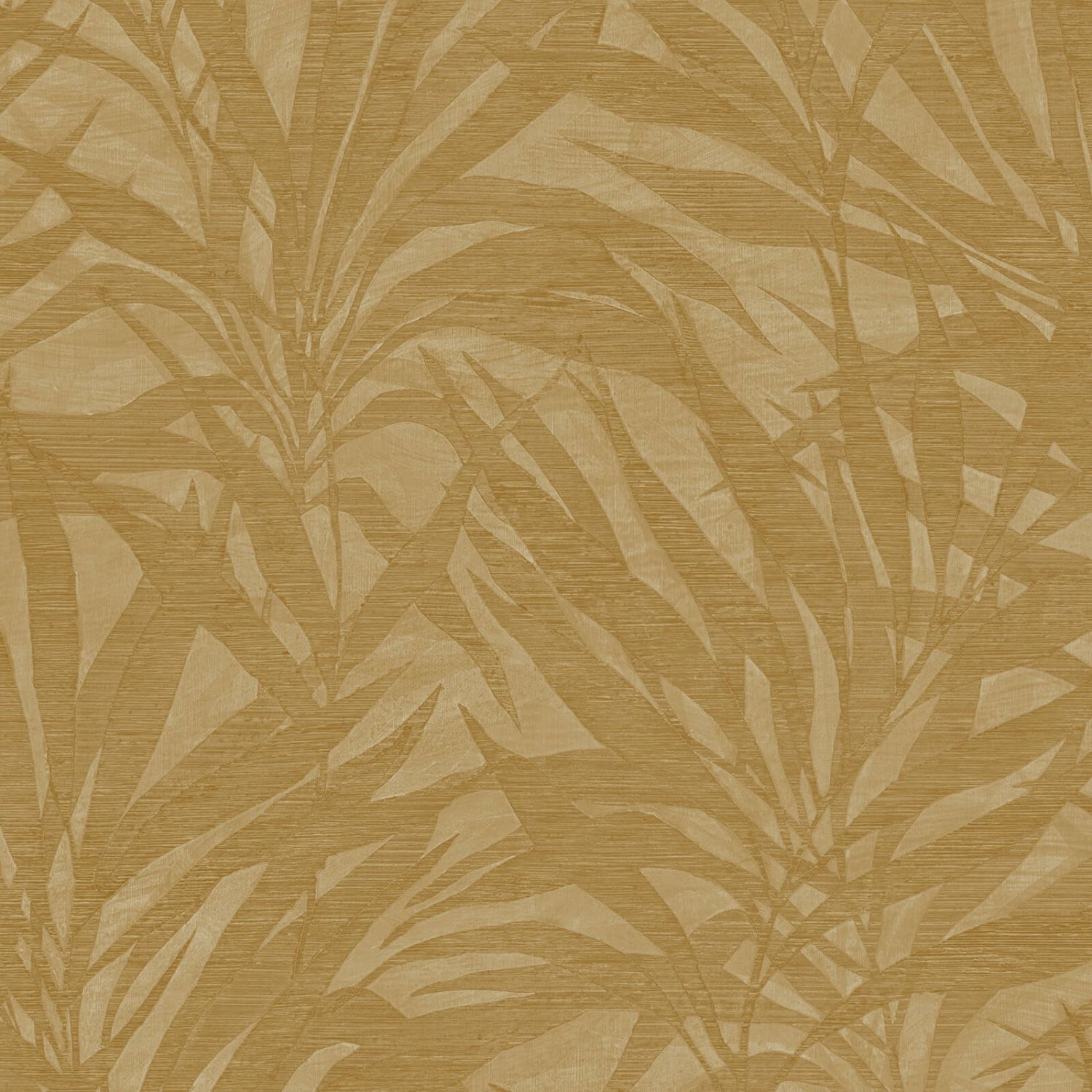 Zambaiti papel pintado hojas amarillo ocre - 53 cm x 10.05 m - 662275