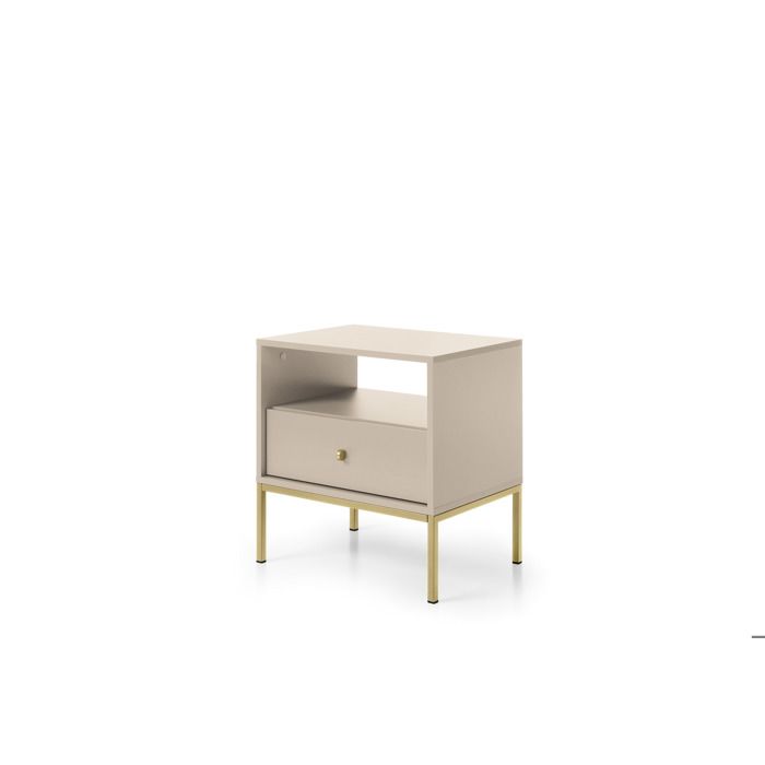 Mesita de noche - 3xe living - 53,6x39x56,2 cm - 1 cajón - estante - estruc
