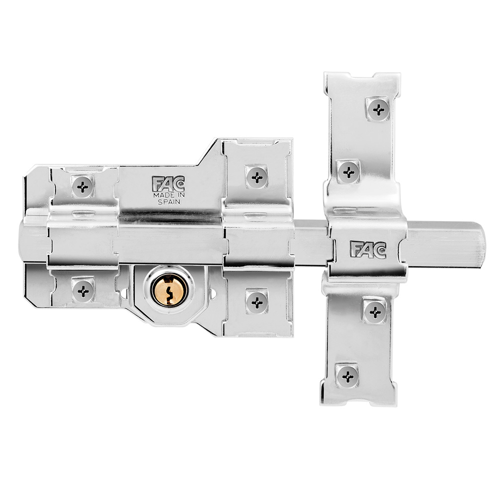 Fac seguridad cerrojo 302-l niquel izquierda con cilindro de 50mm
