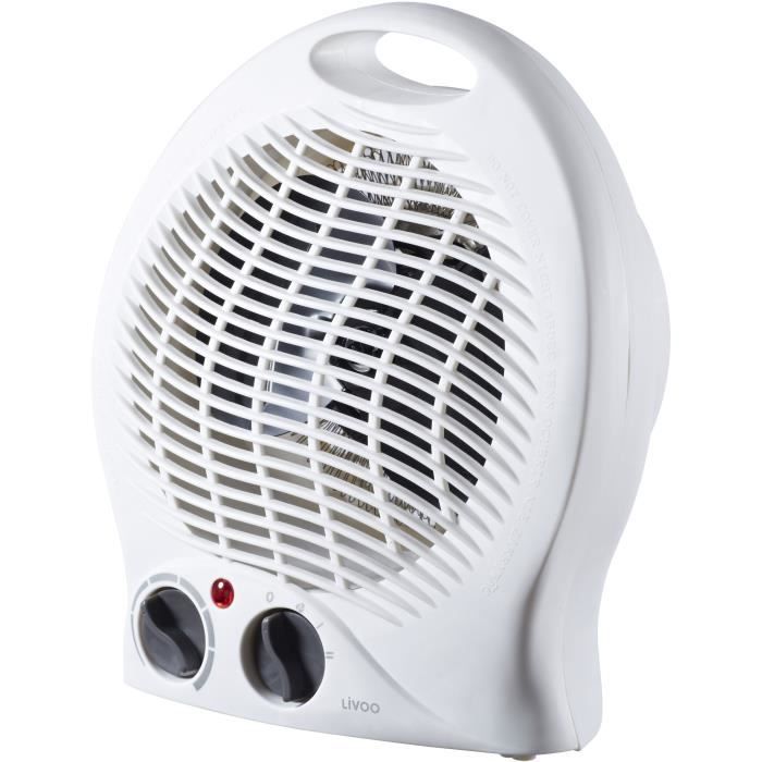 Calefactor soplante - livoo - dom515 - 900-2000w - 20m² - 3 modos - termost