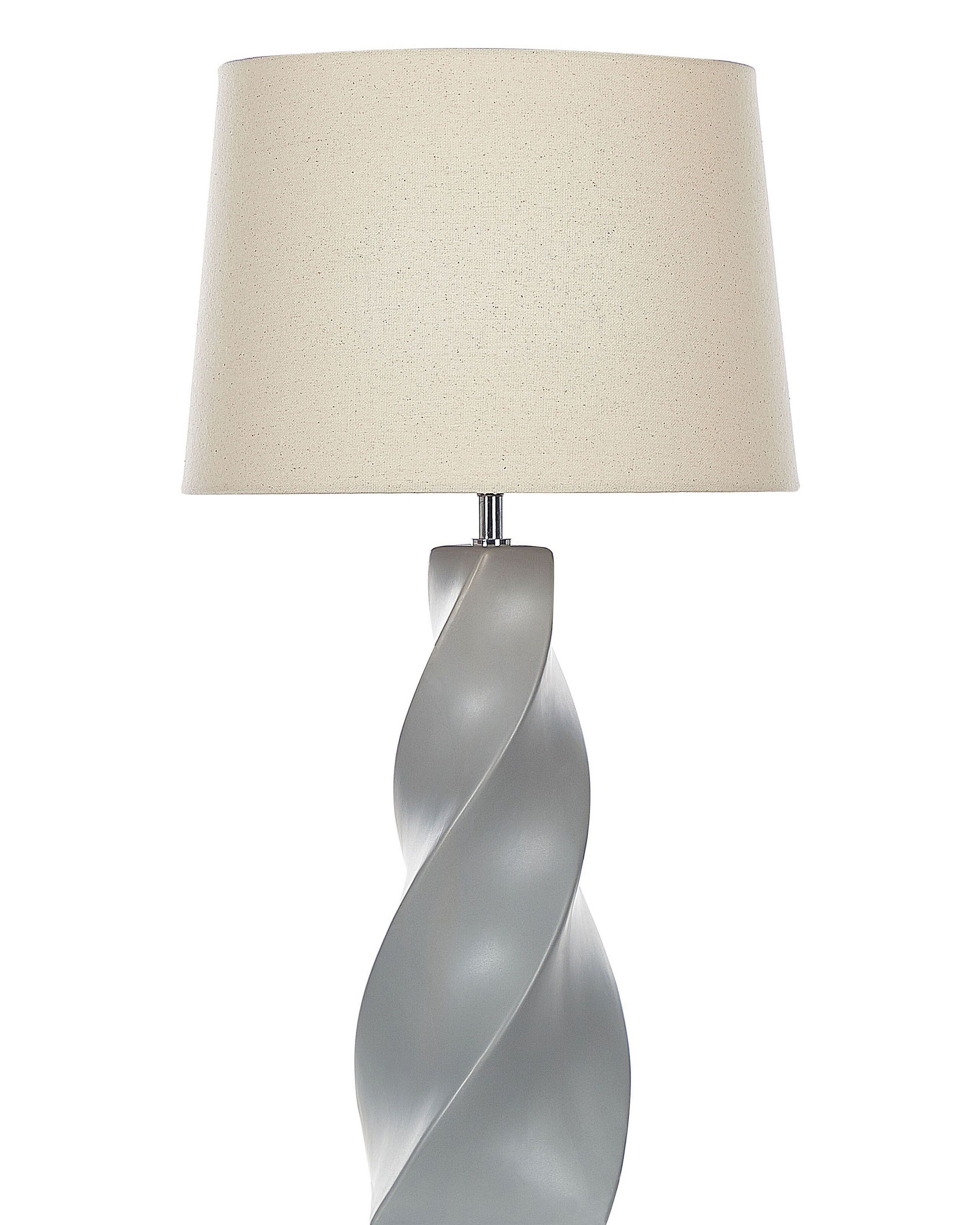 Lámpara de mesa belaya cerámica gris