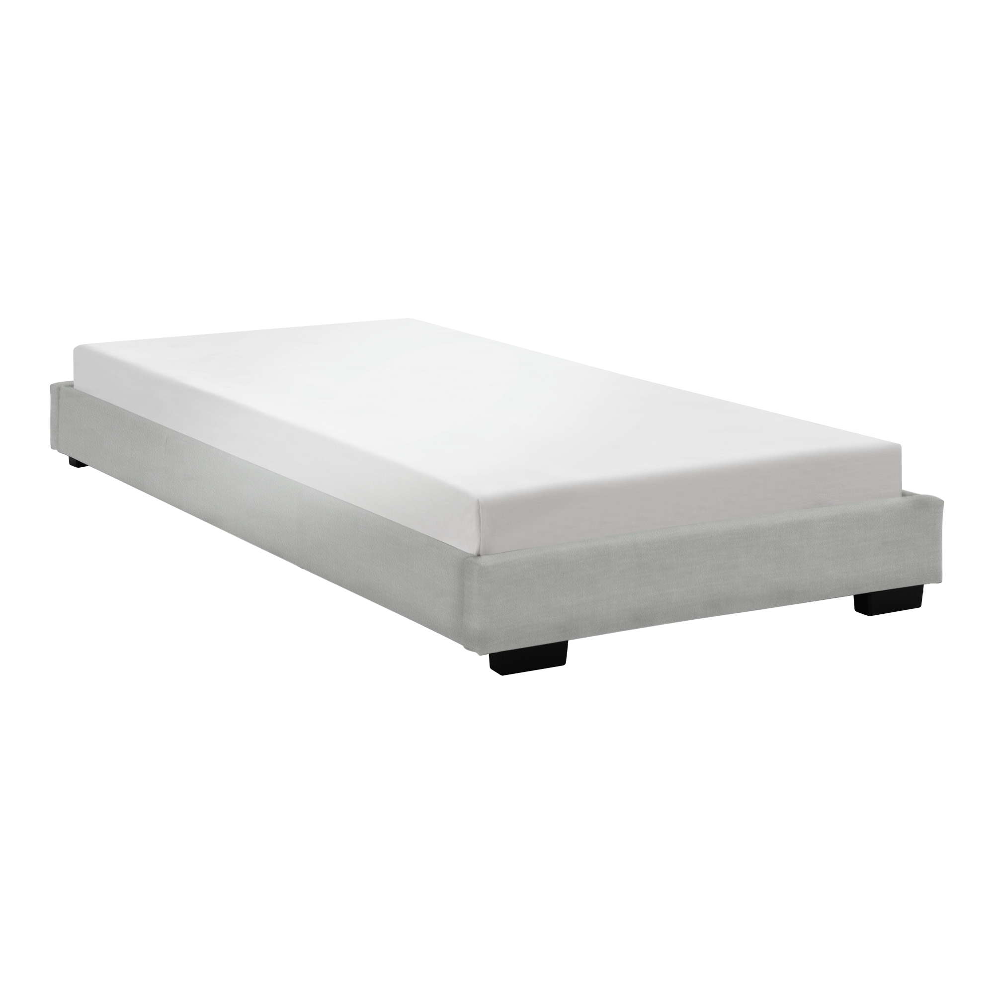 Cоrium cama individual solingen tapizado en piel sintética con colchón