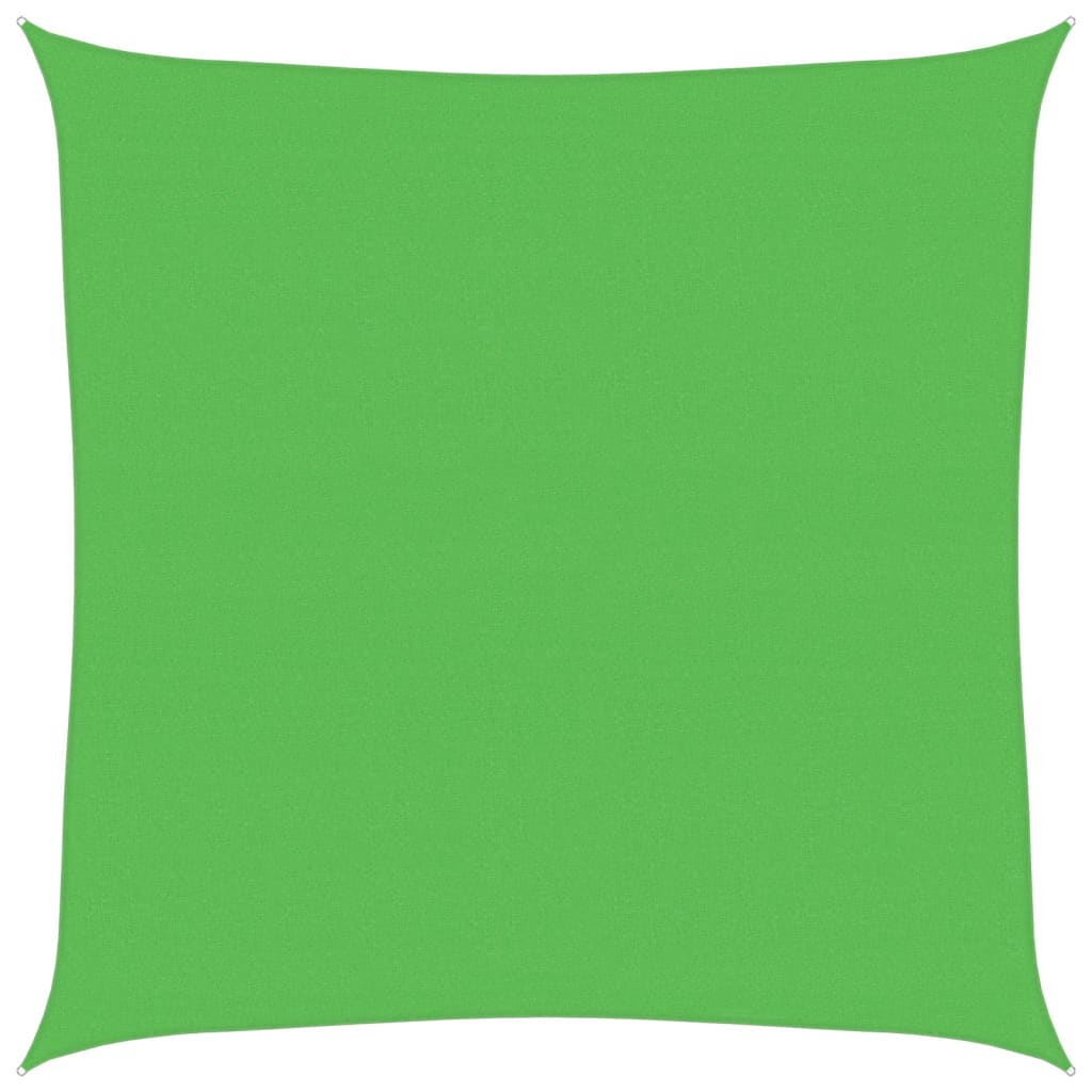 vidaXL toldo de vela hdpe verde claro 160 g/m² 4x4 m